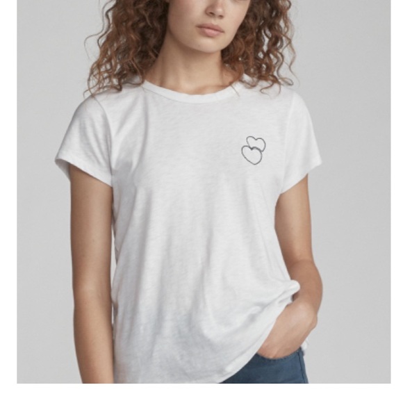 rag and bone double heart tee